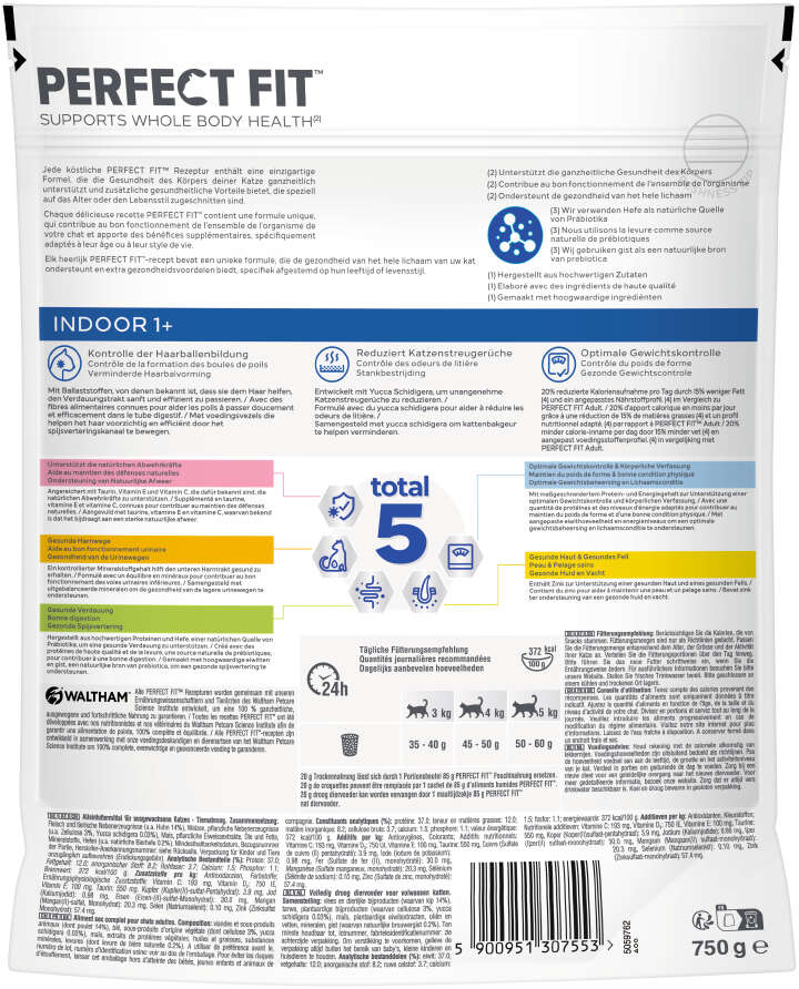 PERFECT FIT Katzen-Trockenfutter Indoor - Mit Huhn
